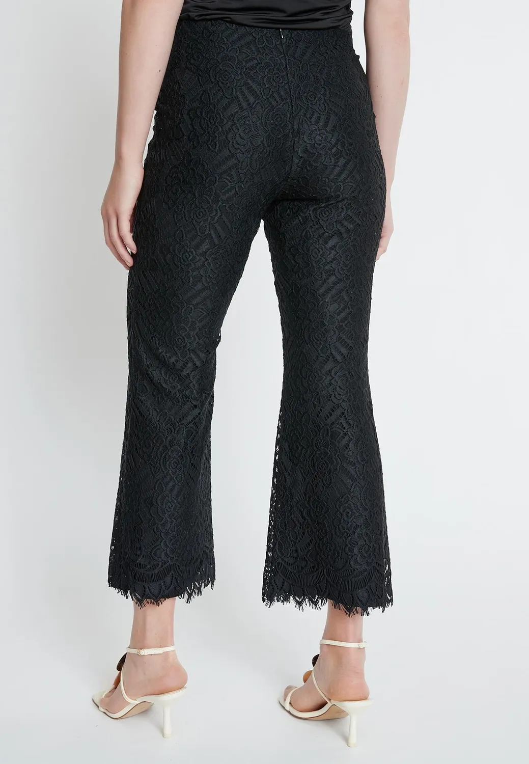 Ana Alcazar Kadane pantaloni pizzo nero