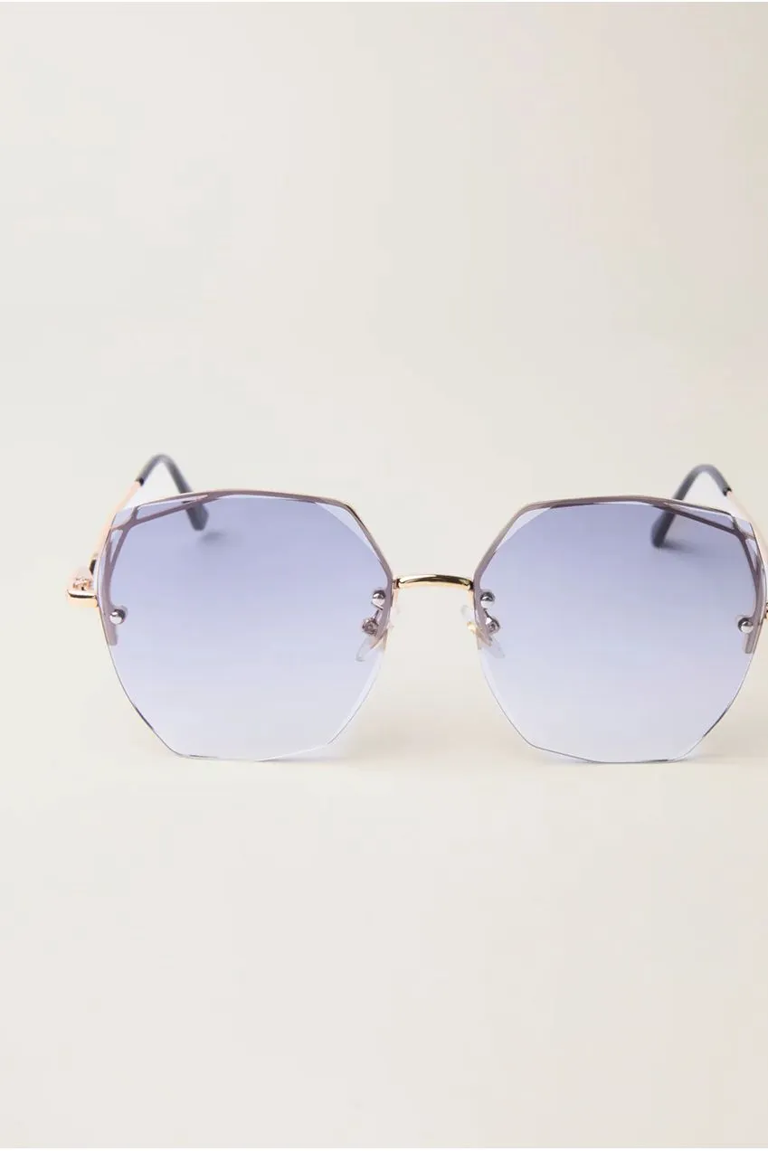 Blue Vanilla Frameless occhiali da sole viola senza montatura