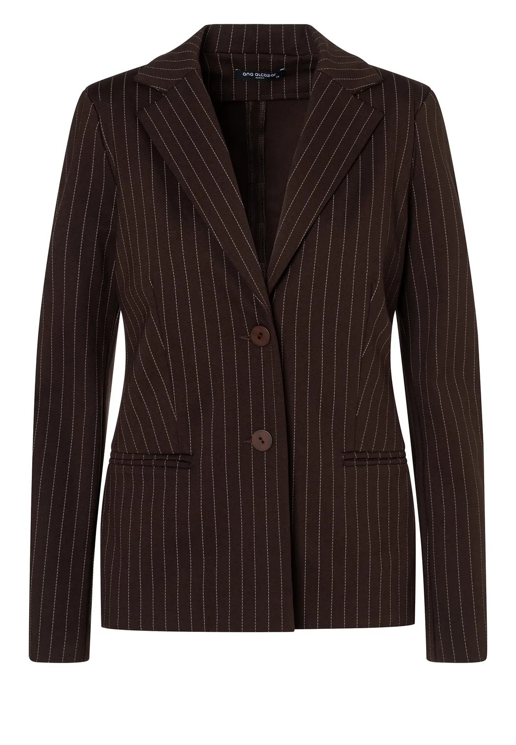 Ana Alcazar Enlyra blazer gessato marrone