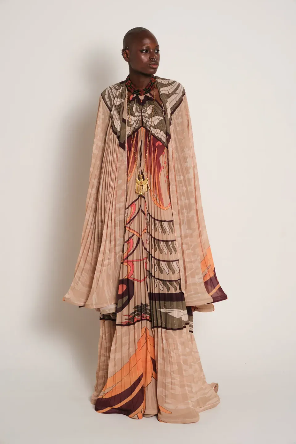 Johanna Ortiz Domingo Andino mantella pecan georgette