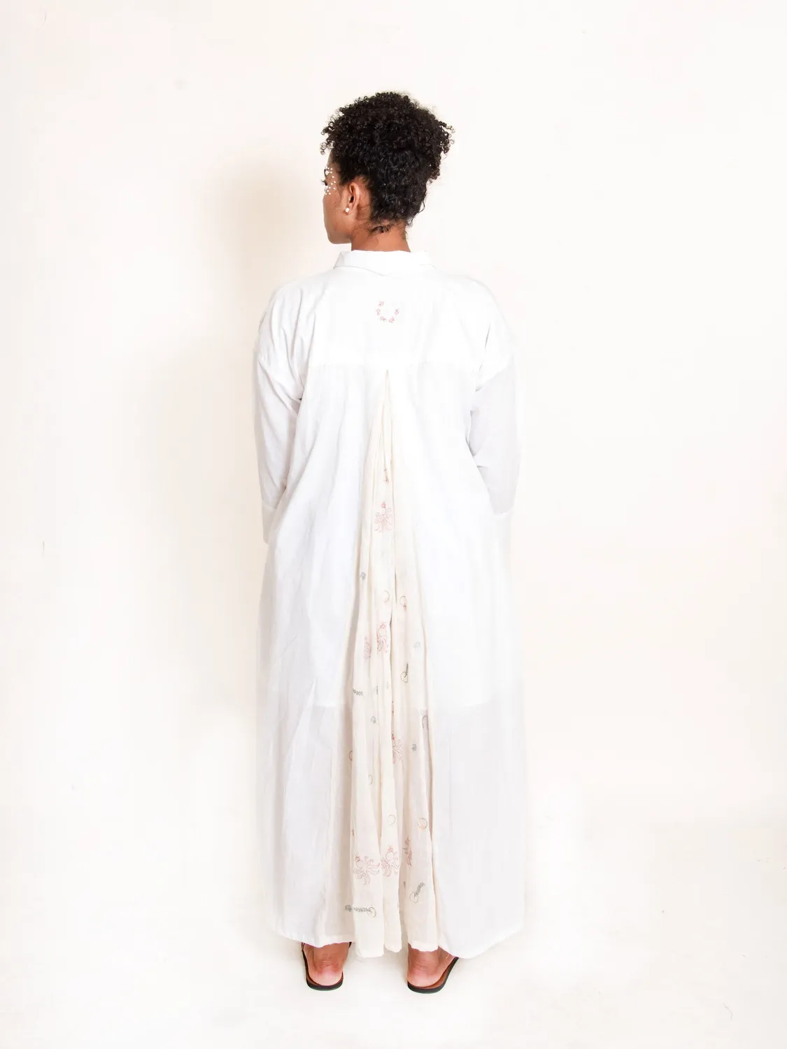Our Dve Cordelia Poc abito camicia bianco mul cotone
