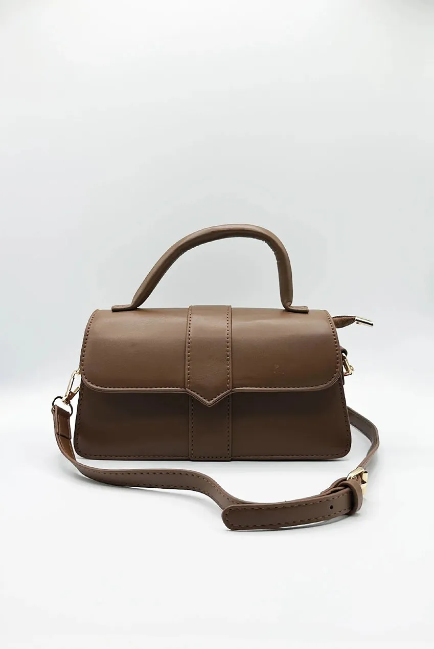 SVNX HB350506 borsa crossbody marrone piccola