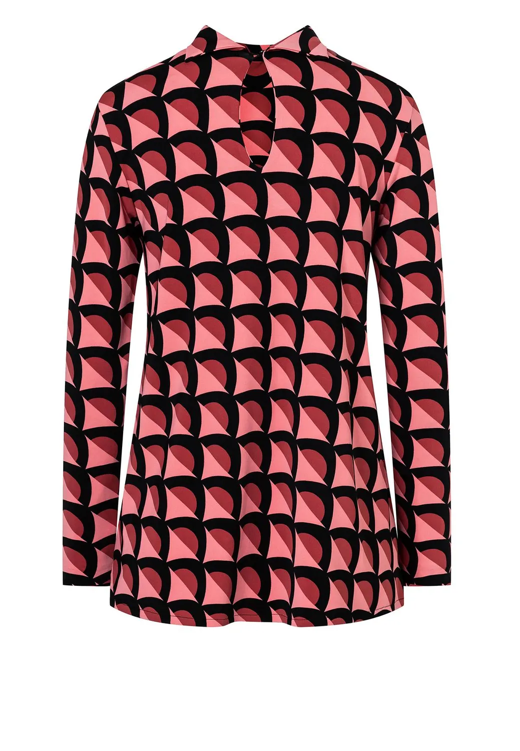 Ana Alcazar Himoni top svasato rosa anni 60