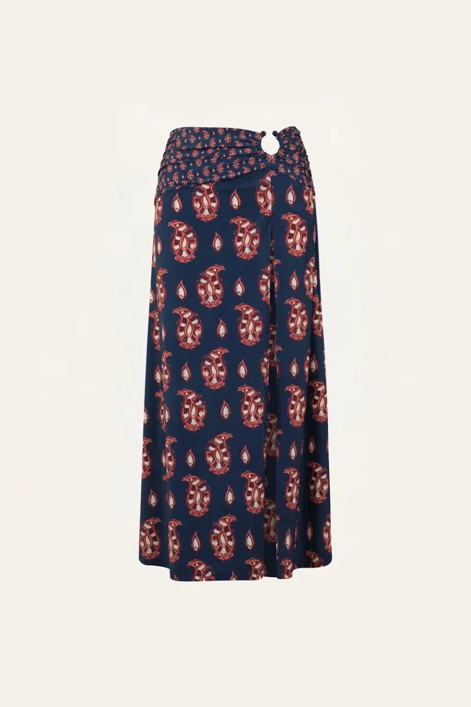 Johanna Ortiz Under The Sun gonna maxi lycra navy stampa