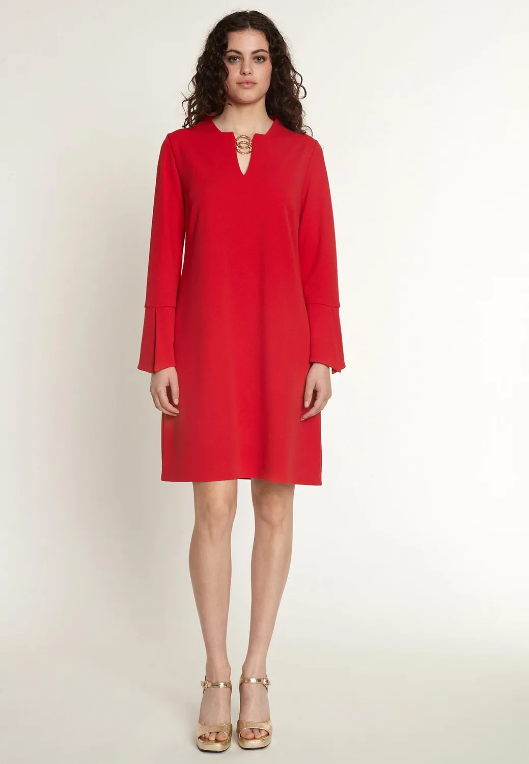 Ana Alcazar Okelly abito rosso linea A