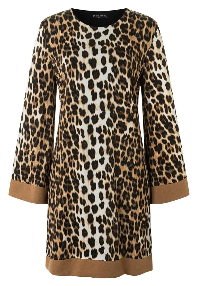 Ana Alcazar Modana abito tunica animalier corto