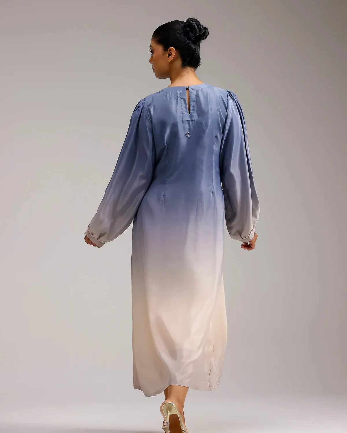 Our Dve Icy Elegance Dress abito blu avorio