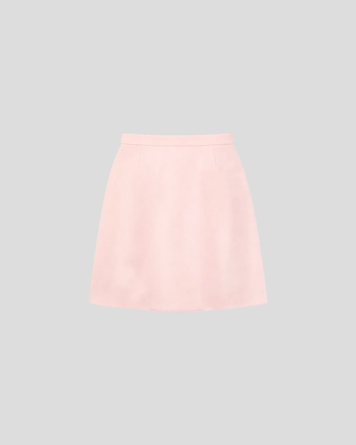 Violante Nessi Minnie gonna rosa double crepe lana