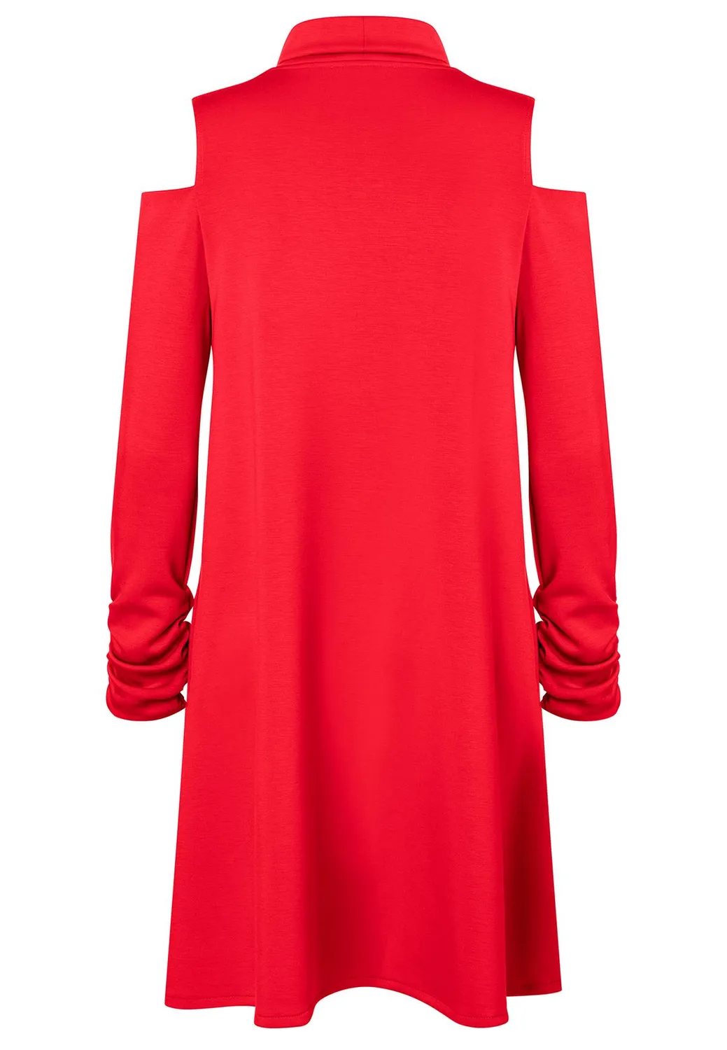 Ana Alcazar Sipala abito ampio rosso jersey