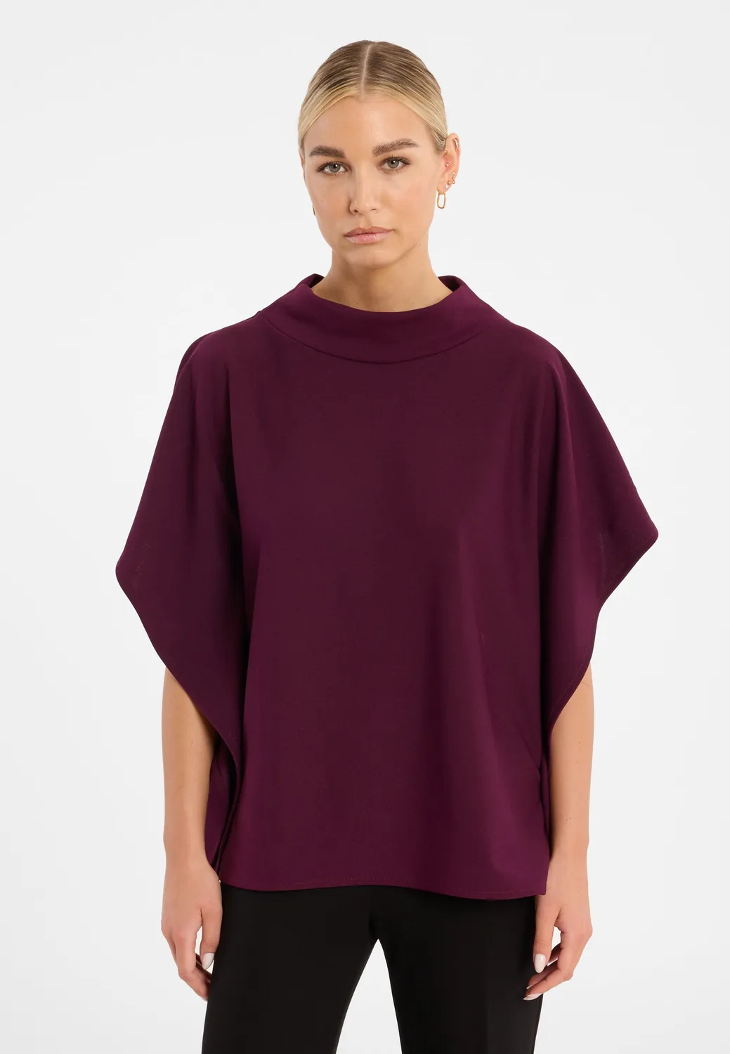 Ana Alcazar Cimara top viola collo coreana