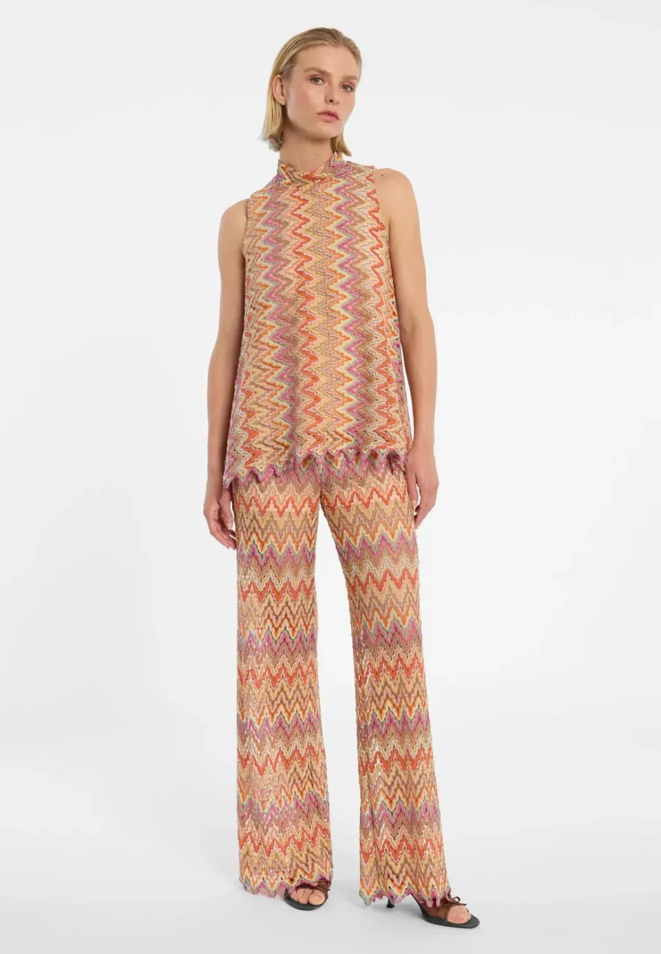 Ana Alcazar Dorah pantaloni maglina arancioni