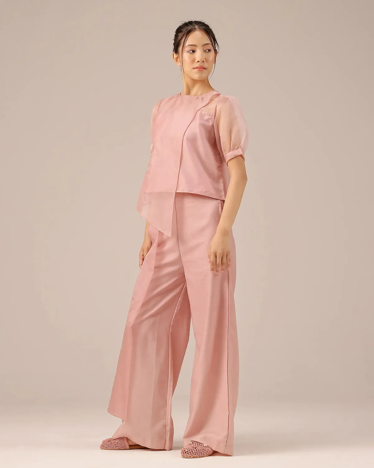 Our Dve Blum Jelly Top top rosa organza