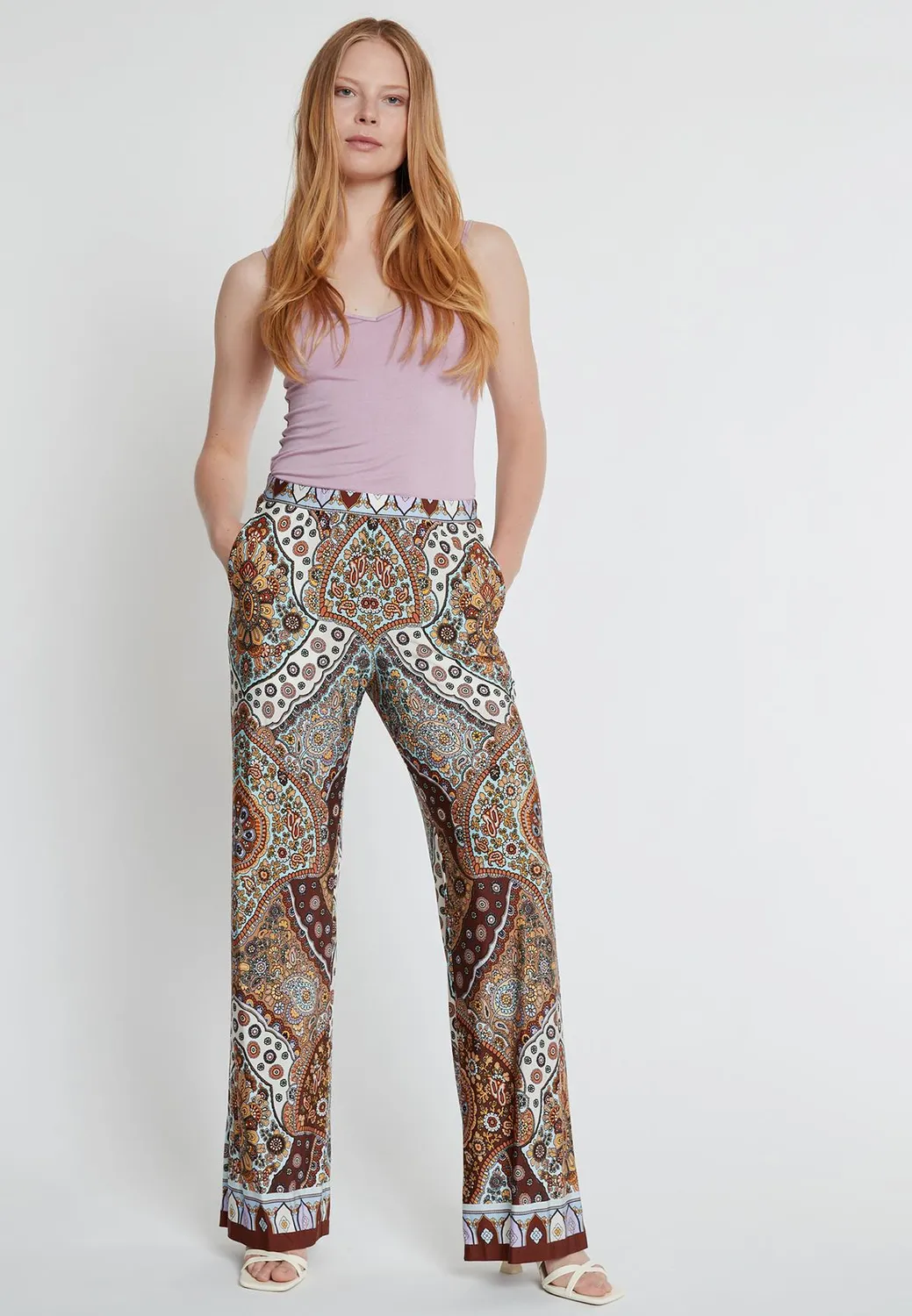 Ana Alcazar Kihea pantaloni fantasia etnica
