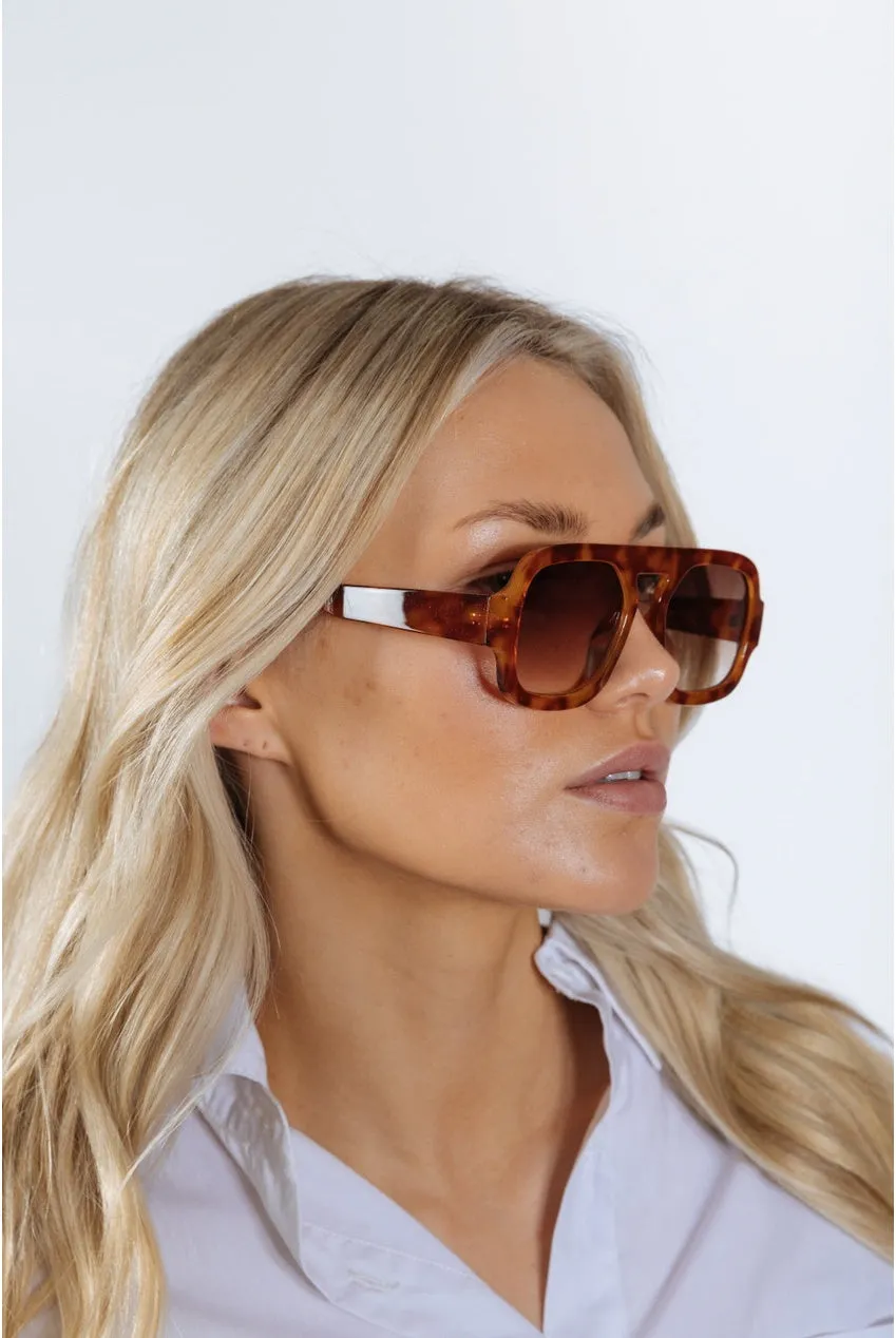 SVNX Retro Navigator Occhiali Sole Tartarugati UV400