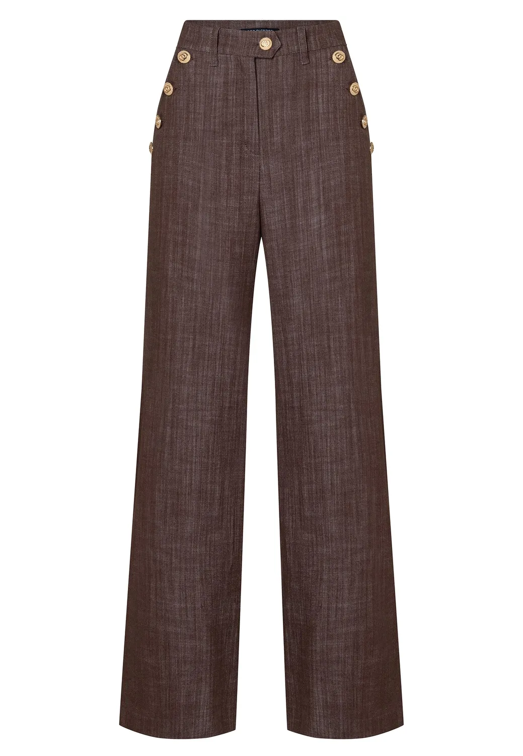 Ana Alcazar Endylis jeans marina cognac elasticizzato