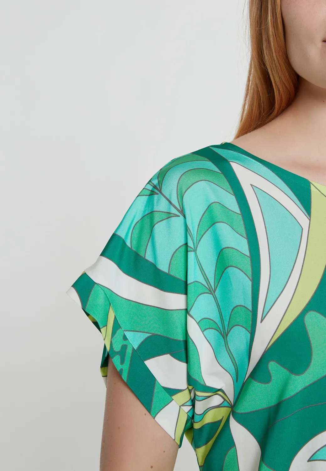 Ana Alcazar Kiamo camicia fantasia foglie
