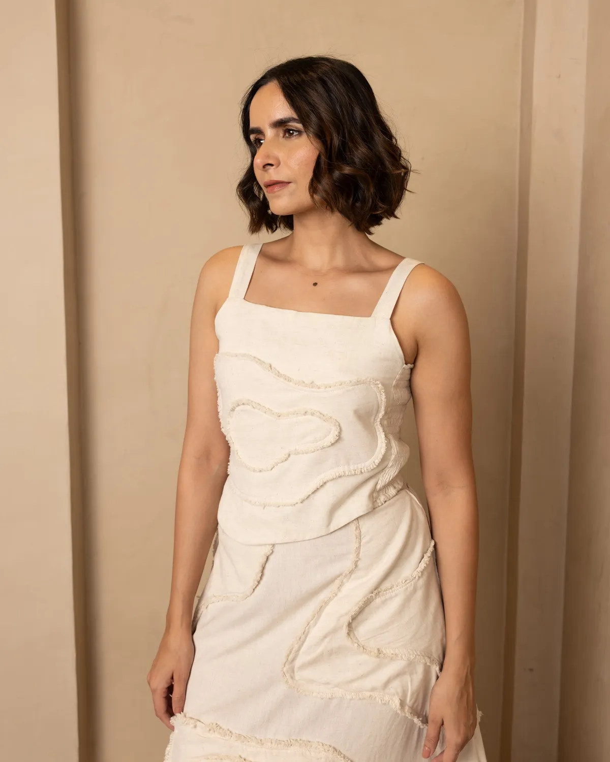 Our Dve Rouge Set completo coordinato beige iuta