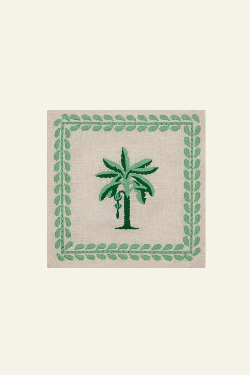 Johanna Ortiz Platanera set 4 tovaglioli lino aqua