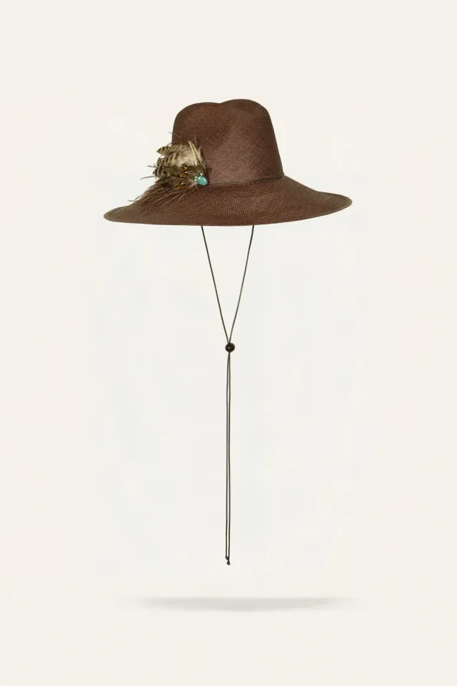 Johanna Ortiz The Vast Plains cappello paglia marrone