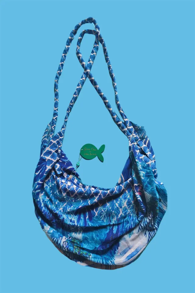 Antica Sartoria Everywhere DV1879 sacca a spalla blu cotone