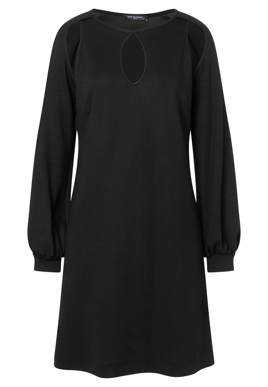Ana Alcazar Corry mini abito nero cut-out