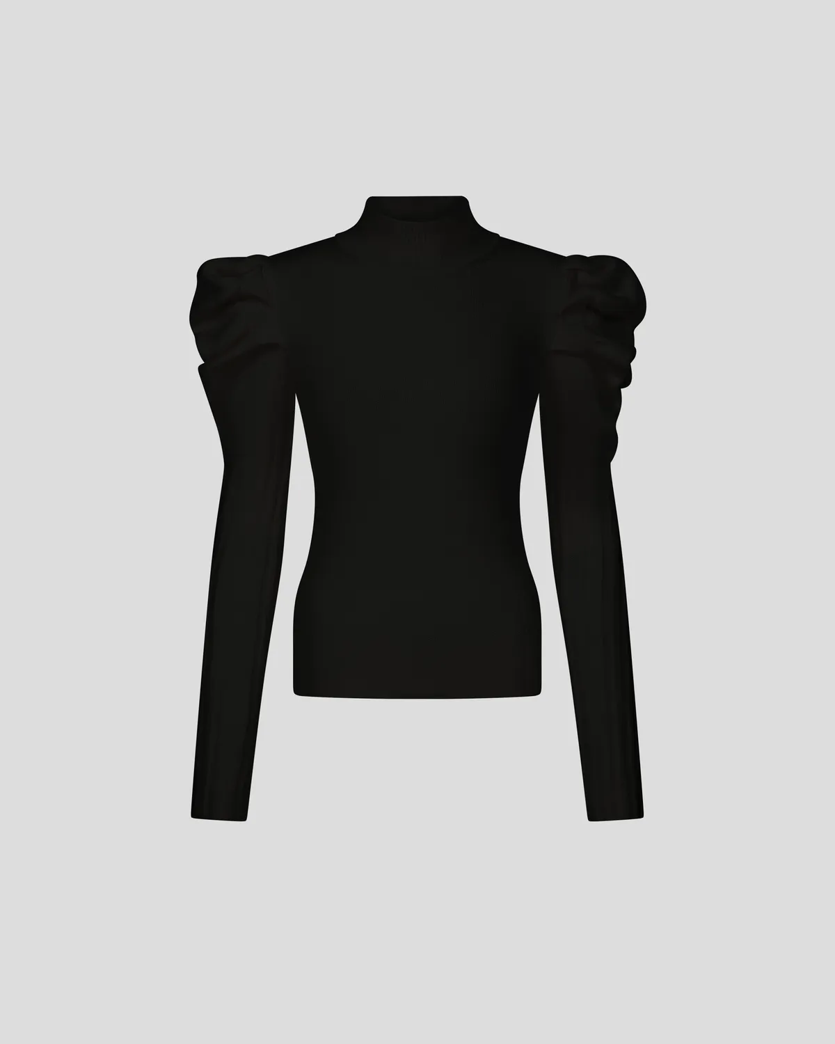 Violante Nessi Vittorio Maglione Merino Nero Collo Alto