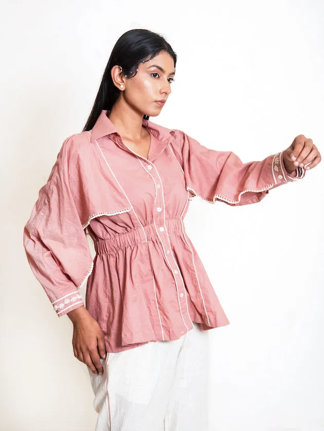 Our Dve Cuttle completo rosa cotone top pantaloni