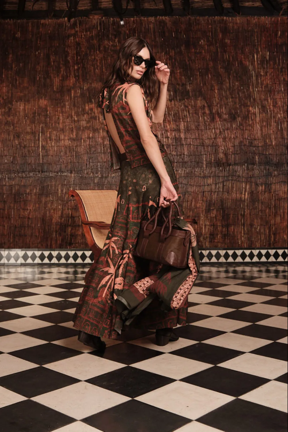 Johanna Ortiz Destiny’s Ride Mini Tote Pelle Marrone