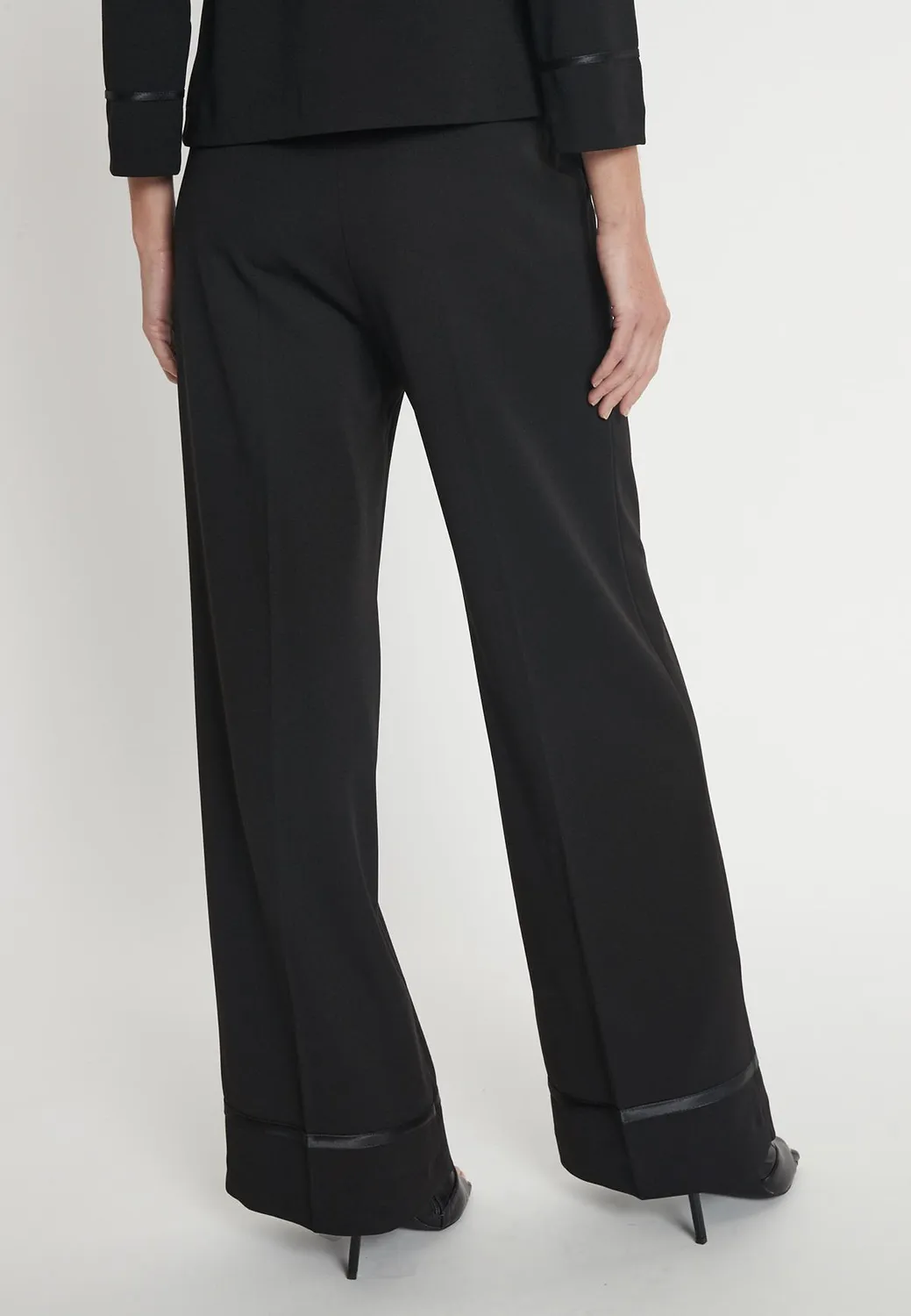 Ana Alcazar Marlene Harieke pantaloni neri vita alta palazzo