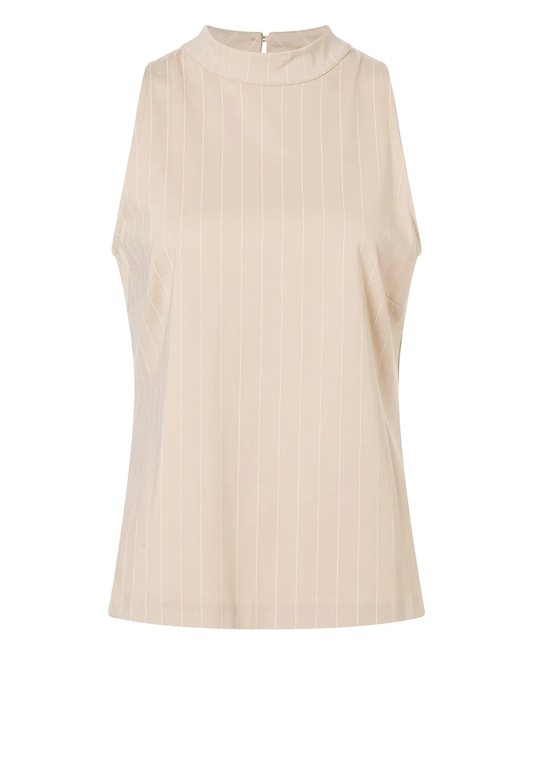 Ana Alcazar Dreen top beige gessato linea A