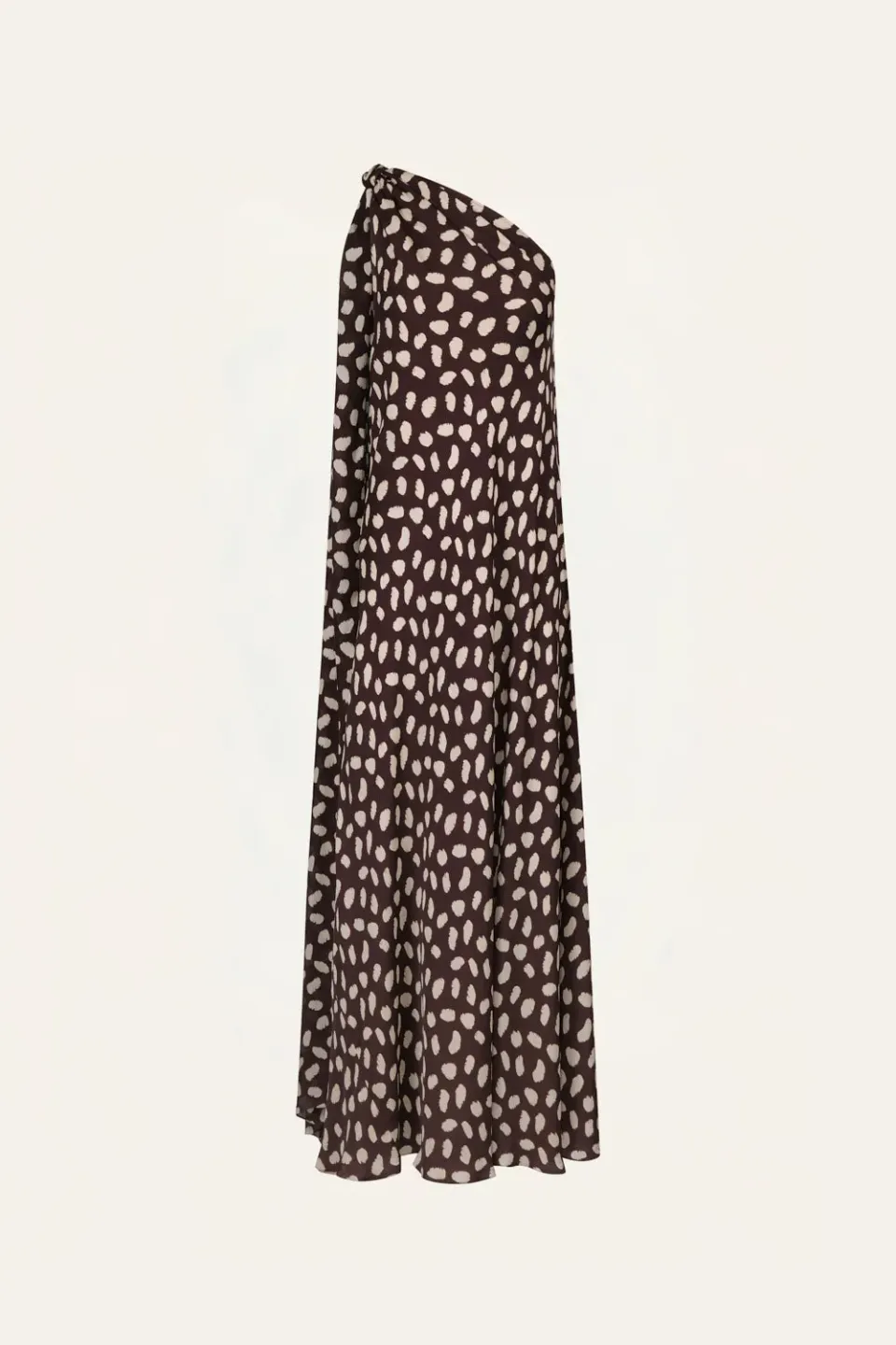 Johanna Ortiz Elegant Freedom abito maxi seta wine/ecru