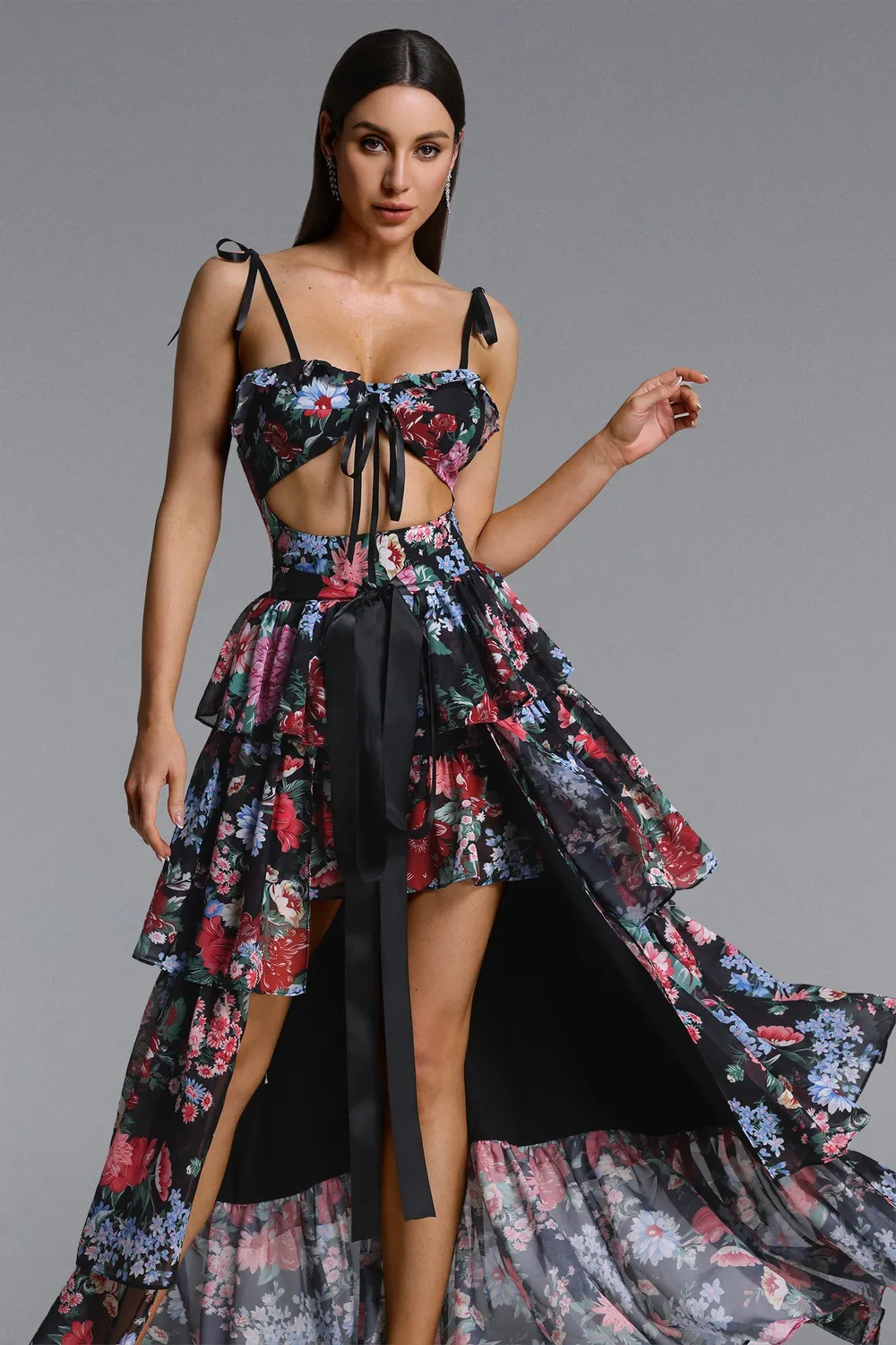 Bella Barnett Pale Chic Flowy abito maxi floreale multi