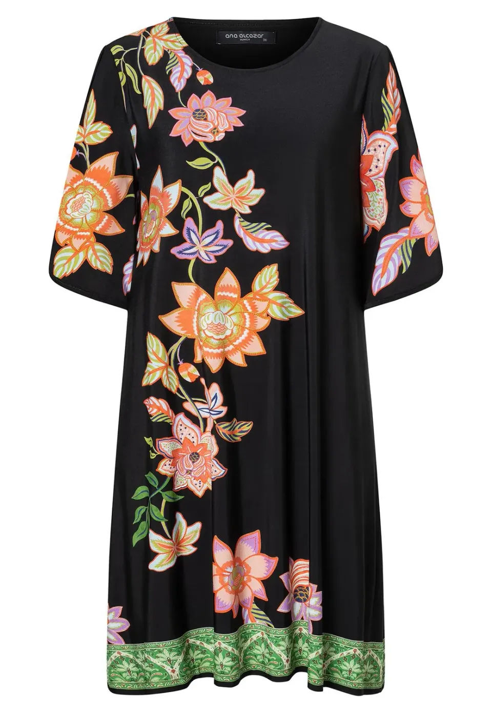Ana Alcazar Zira vestito jersey fantasia corto