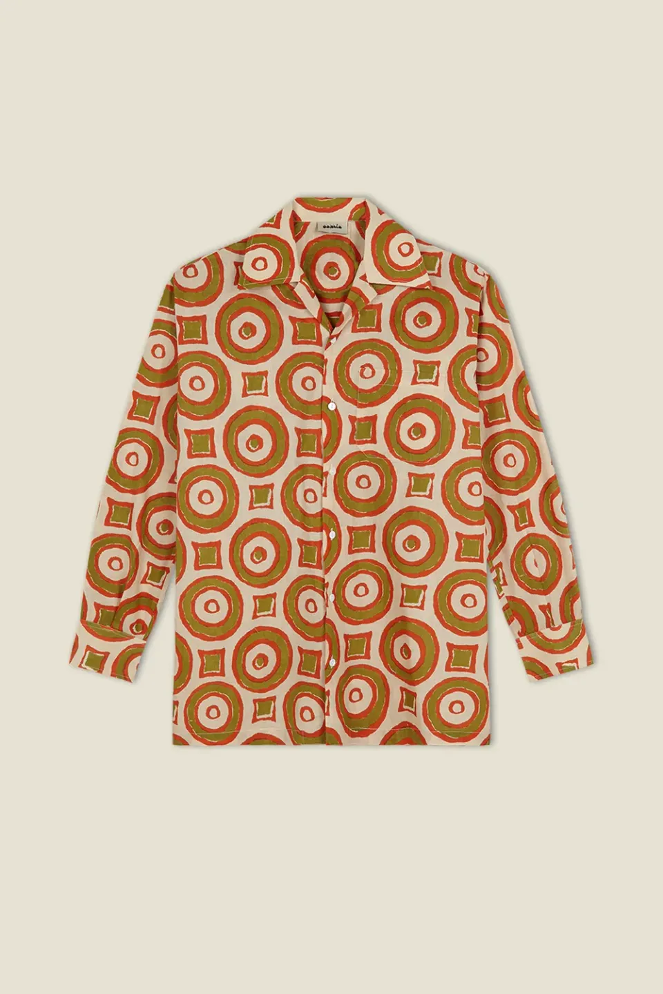 Dahlia Harry camicia unisex arancione cotone