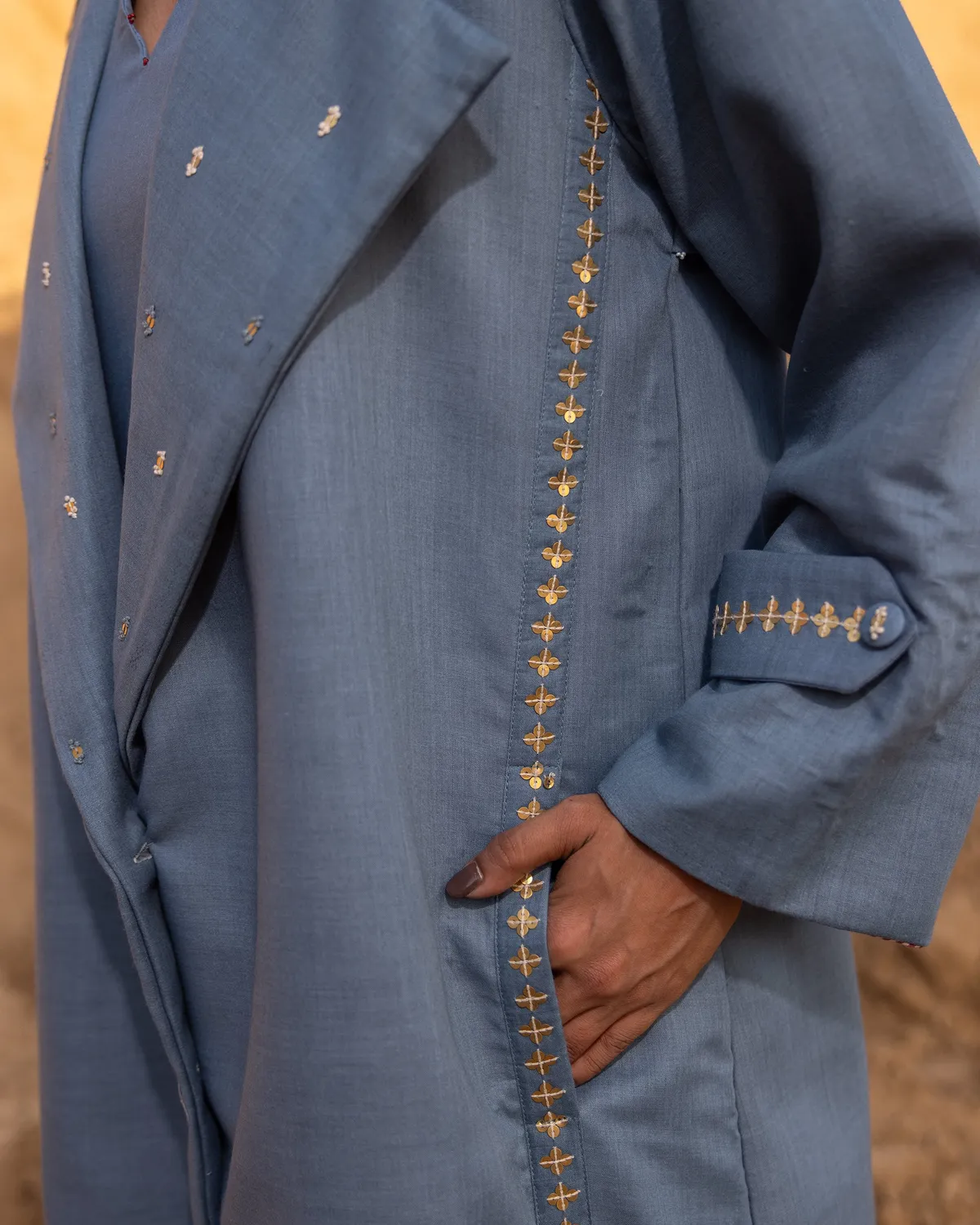 Our Dve Kosha trench Normandy cotone 137 cm