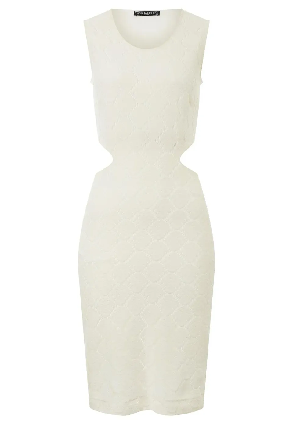 Ana Alcazar Pagina abito in pizzo avorio cut-out