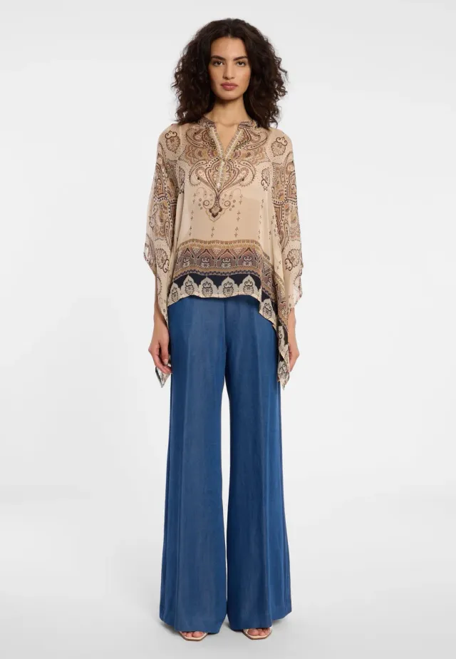 Ana Alcazar Dovia tunica paisley scollo V estiva