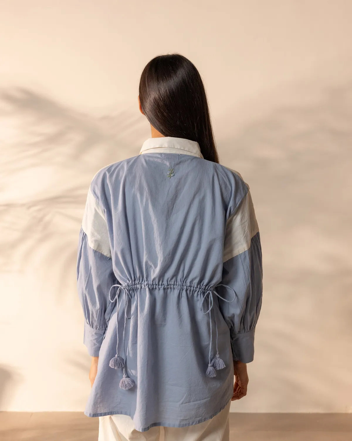 Our Dve Breeze Set completo cotone azzurro beige