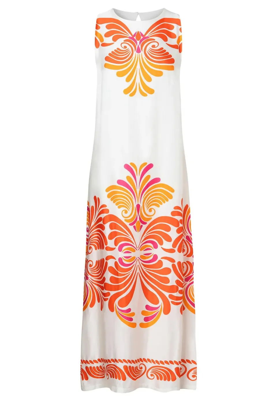 Ana Alcazar Waya Abito Maxi Satin Stampa