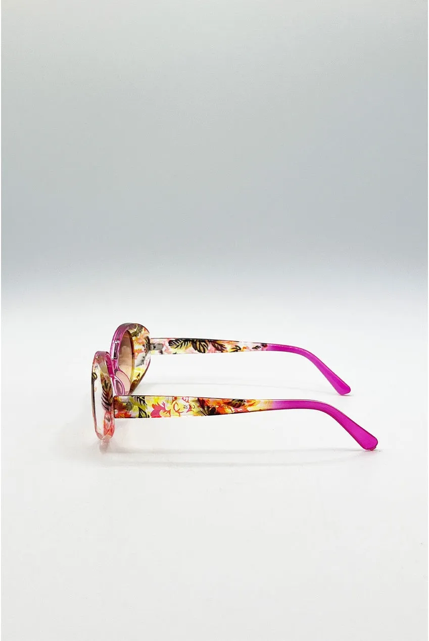 SVNX SG2503509 occhiali da sole ovali rosa categoria 3
