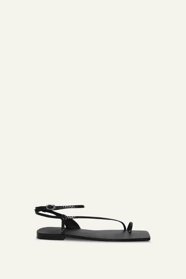 Johanna Ortiz Flamenco Echoes sandali bassi pelle nero 36-41