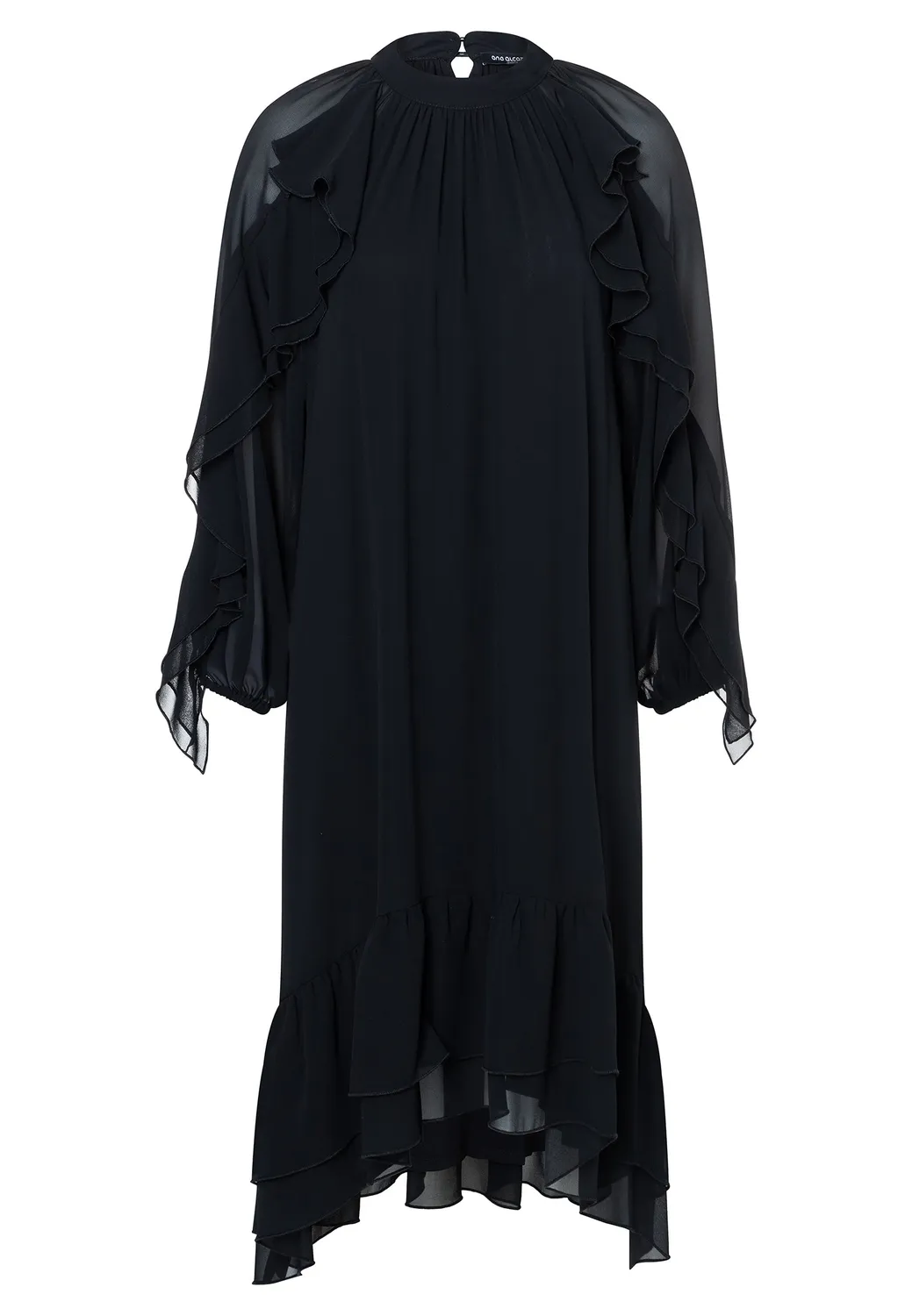 Ana Alcazar Ablya abito chiffon rosa midi