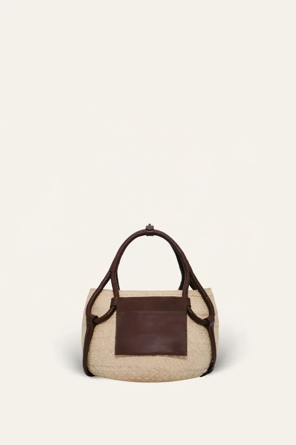 Johanna Ortiz Add Some Power borsa tote ecru paglia