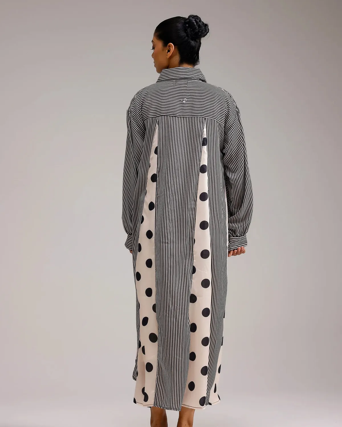Our Dve Saanjh Panel Dress abito pois modal