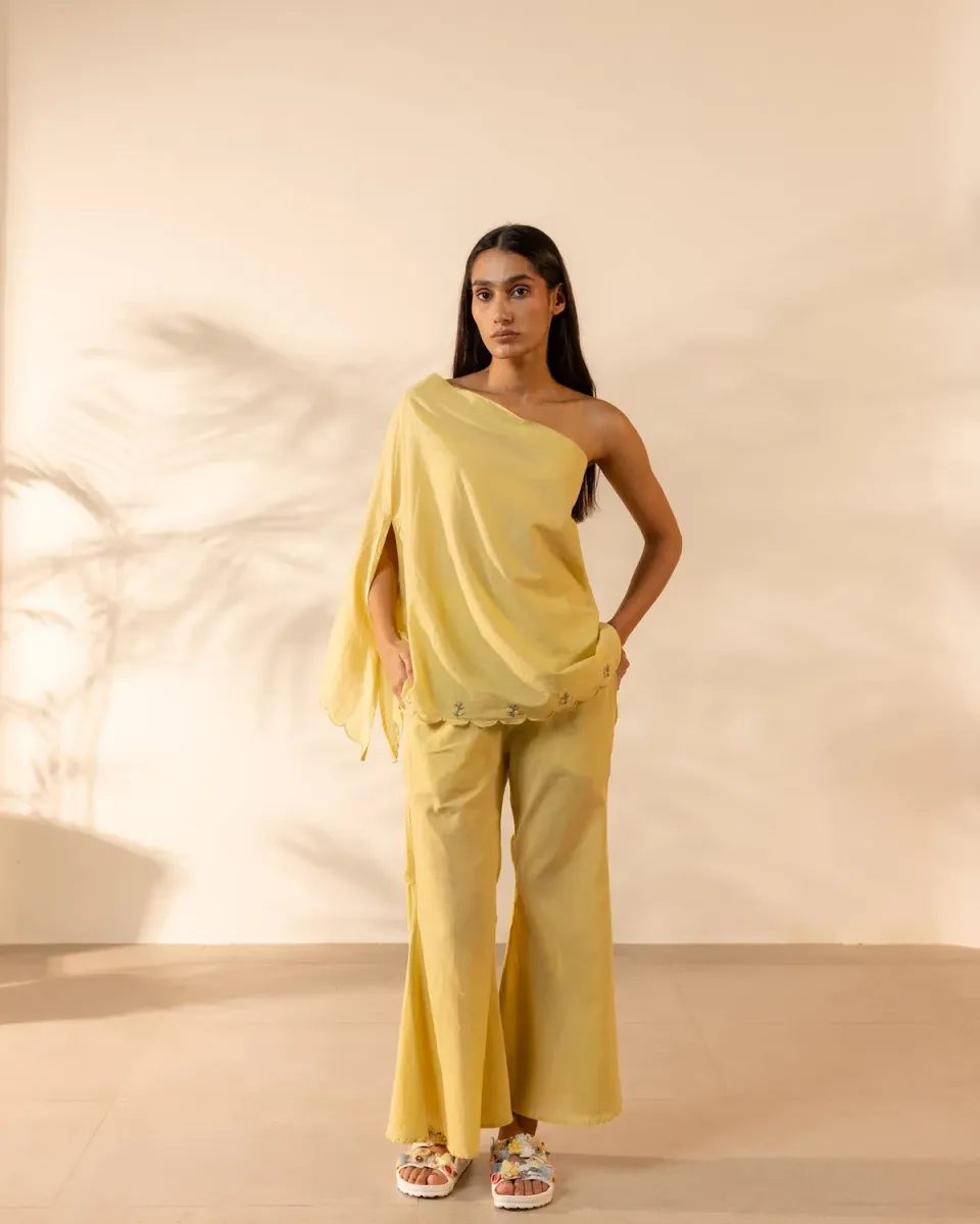 Our Dve Coral Kiss pantaloni giallo ocra 39 inch