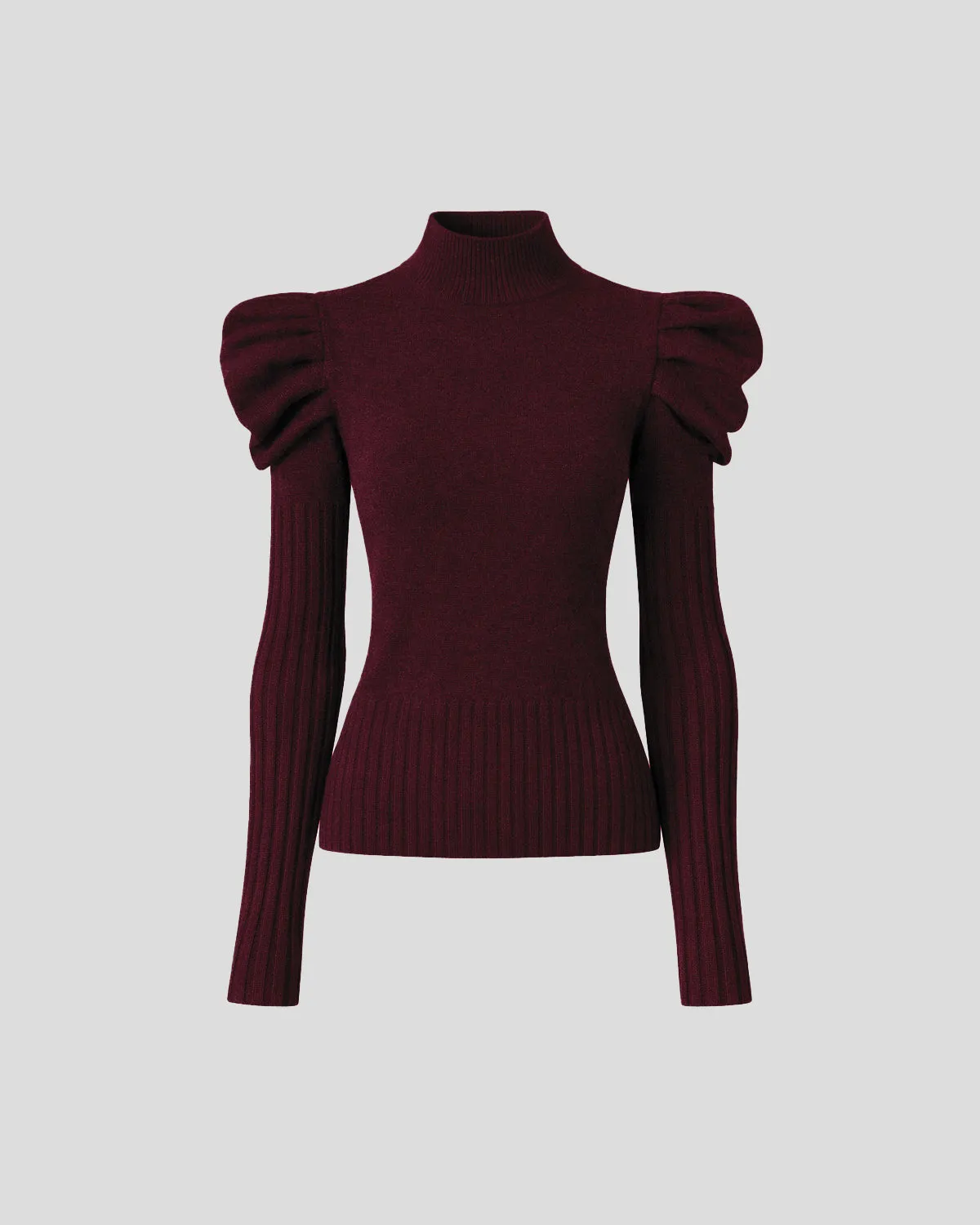 Violante Nessi Vittorio maglione bordeaux lana merino