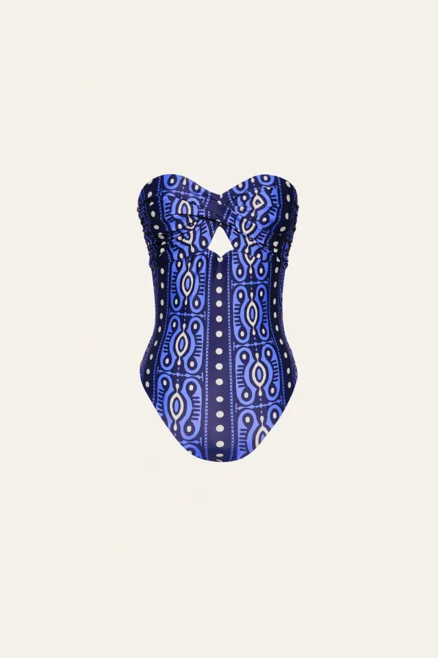 Johanna Ortiz Tribal Lastly costume intero blu