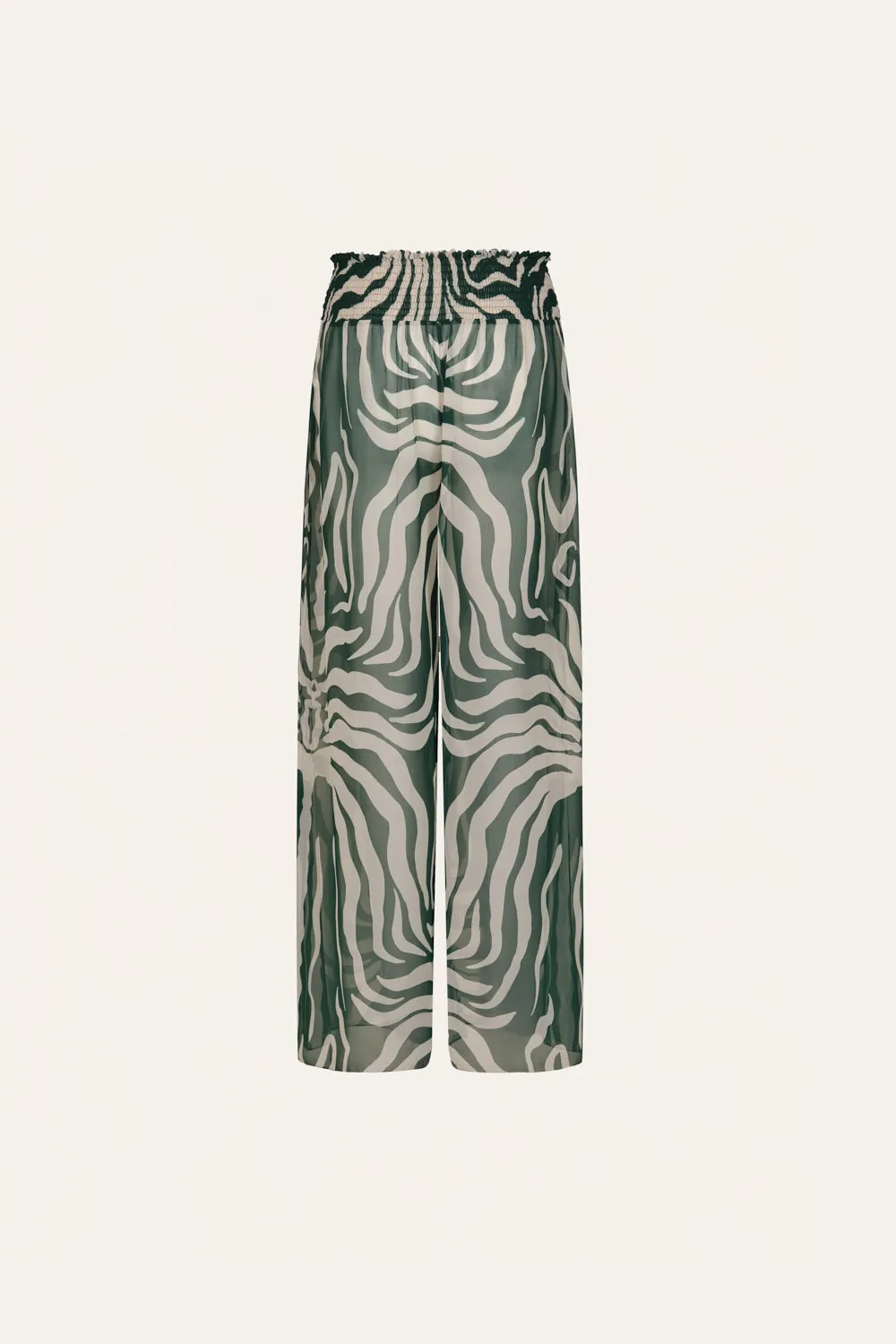 Johanna Ortiz In Eternity pantaloni palazzo georgette verde