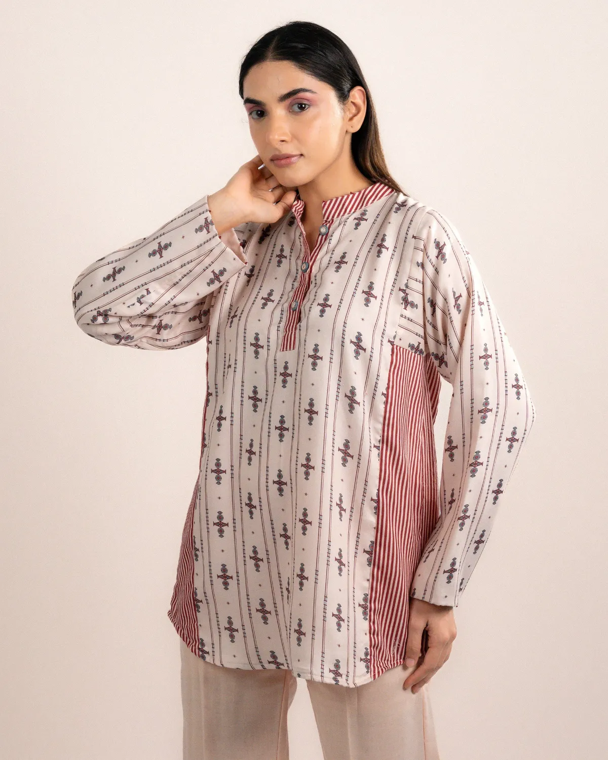 Our Dve Zuri camicia modal fantasia mistica
