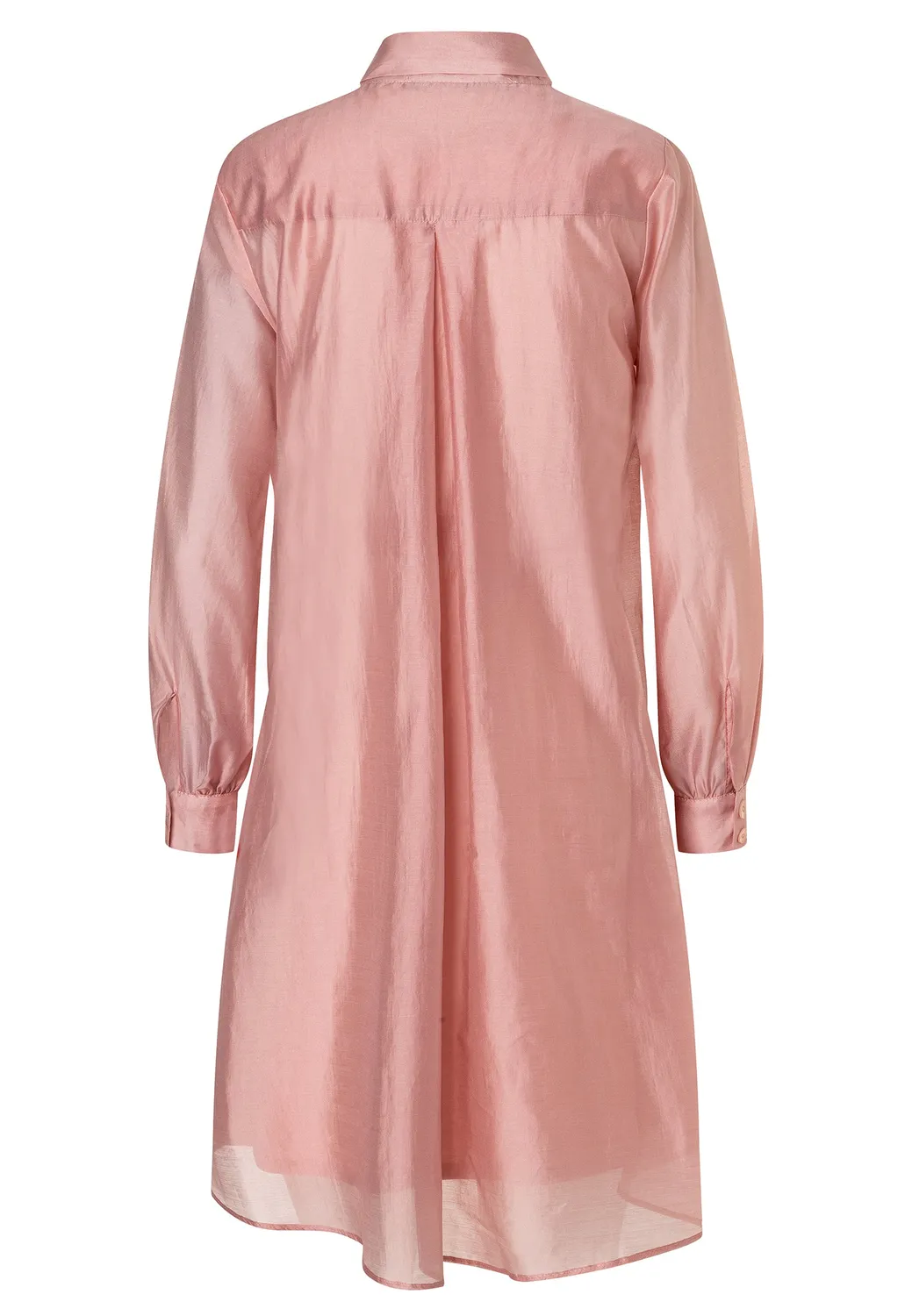 Ana Alcazar Wakea abito camicia rosa lyocell cintura